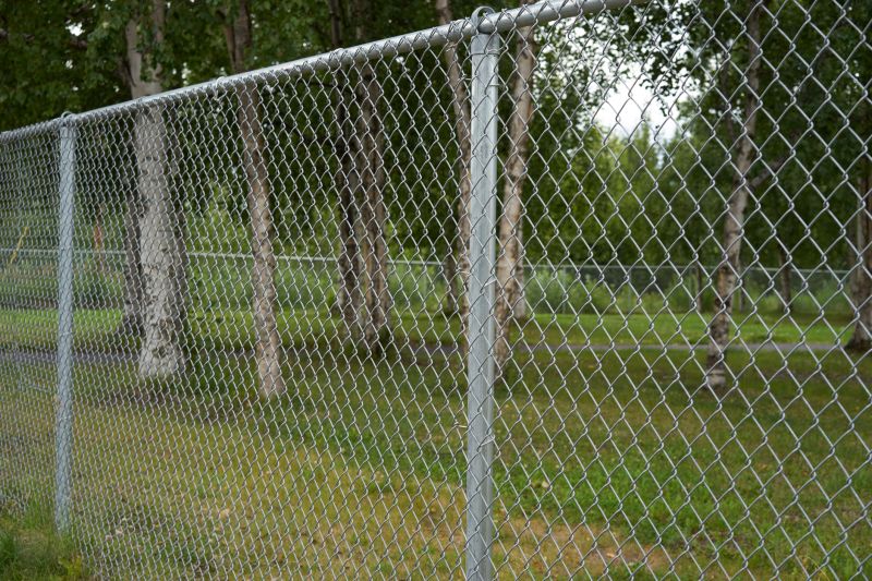 Repaired Chain-Link Fence