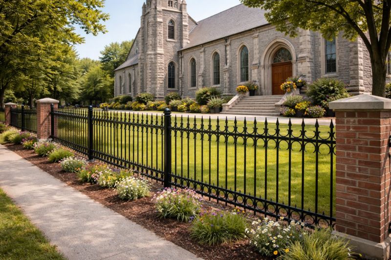 Church Fence Installation project example